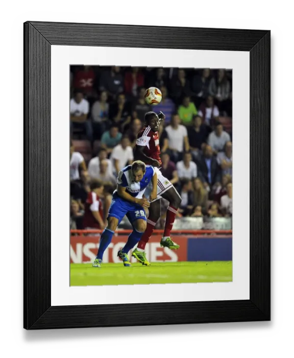 Framed Print : Bristol Derby Showdown: Jay Emmanuel-Thomas vs Mark McChrystal Clash at Ashton Gate (September 4, 2013) Framed Print : Bristol Derby Showdown: Jay Emmanuel-Thomas vs Mark McChrystal Clash at Ashton Gate (September 4, 2013)