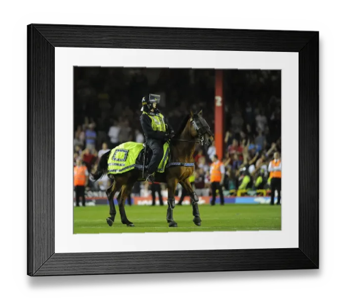Framed Print : Bristol Derby: Fans Invasion at Ashton Gate Halts by Police Horses - September 4, 2013 Framed Print : Bristol Derby: Fans Invasion at Ashton Gate Halts by Police Horses - September 4, 2013