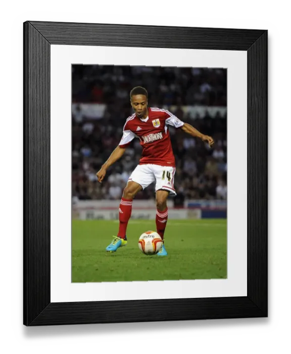 Framed Print : Bobby Reid in Action during the Bristol Derby, Johnstone's Paint Trophy First Round, 2013