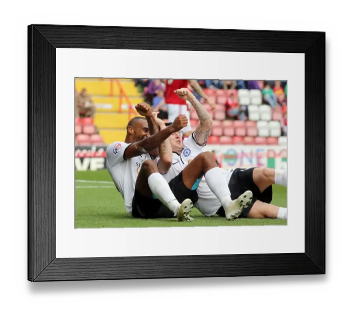 Framed Print : Bristol City's Thrilling Victory: Tyrone Barnett's Euphoric Goal vs. Peterborough United Framed Print : Bristol City's Thrilling Victory: Tyrone Barnett's Euphoric Goal vs. Peterborough United