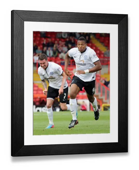 Framed Print : Thrilling Goal: Assombalonga's Strike for Bristol City vs. Peterborough United (September 14, 2013) Framed Print : Thrilling Goal: Assombalonga's Strike for Bristol City vs. Peterborough United (September 14, 2013)