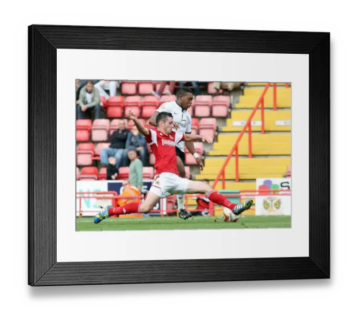 Framed Print : Britt Assombalonga Scores the Opener Against Bristol City for Peterborough United Framed Print : Britt Assombalonga Scores the Opener Against Bristol City for Peterborough United