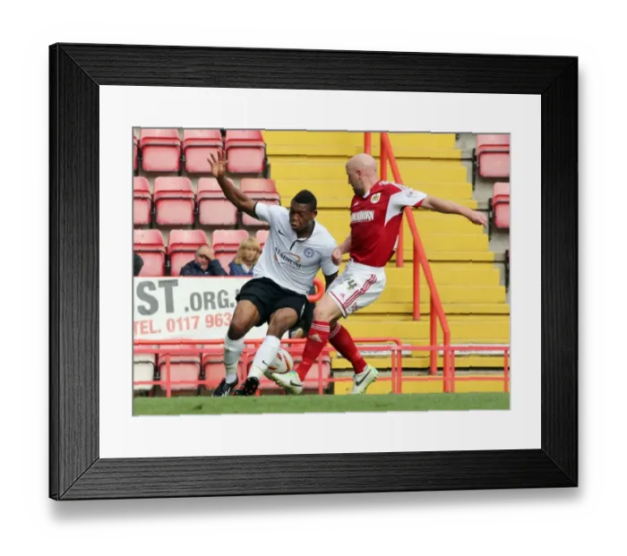 Framed Print : Penalty Controversy: Assombalonga Fouled by O'Connor in Bristol City vs Peterborough United