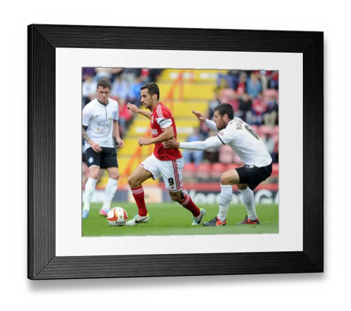 Framed Print : Battling for the Ball: Sam Baldock vs. Michael Bostwick in Intense Rivalry Framed Print : Battling for the Ball: Sam Baldock vs. Michael Bostwick in Intense Rivalry
