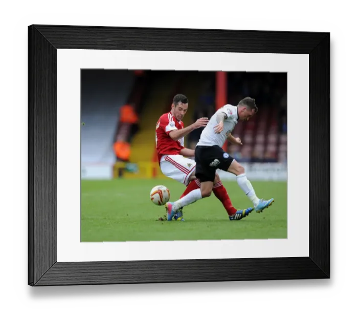 Framed Print : Intense Rivalry: Cunningham vs Swanson - A Football Battle at Ashton Gate Framed Print : Intense Rivalry: Cunningham vs Swanson - A Football Battle at Ashton Gate