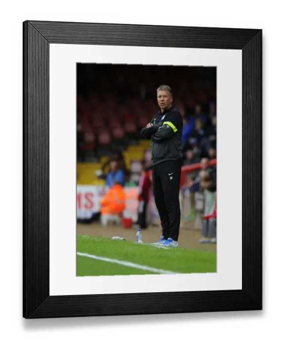 Framed Print : Darren Ferguson Leads Peterborough United Against Bristol City at Ashton Gate, Sky Bet League One, September 14, 2013