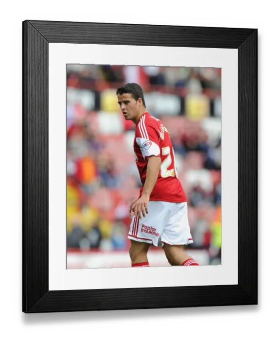 Framed Print : Stephen McLaughlin in Action: Bristol City vs Peterborough United, September 14, 2013 - Sky Bet League One Football Match at Ashton Gate