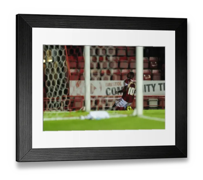Framed Print : Bristol City's Jay Emmanuel-Thomas Celebrates Goal Against Shrewsbury Town, Sky Bet League One, 2013 Framed Print : Bristol City's Jay Emmanuel-Thomas Celebrates Goal Against Shrewsbury Town, Sky Bet League One, 2013