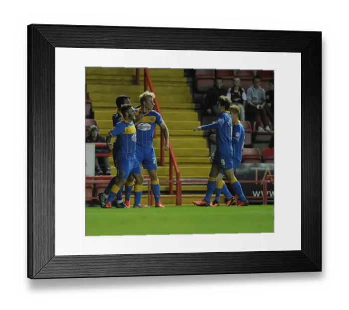 Framed Print : Jon Taylor's Goal Celebration: Bristol City vs. Shrewsbury Town, September 13, 2013 Framed Print : Jon Taylor's Goal Celebration: Bristol City vs. Shrewsbury Town, September 13, 2013