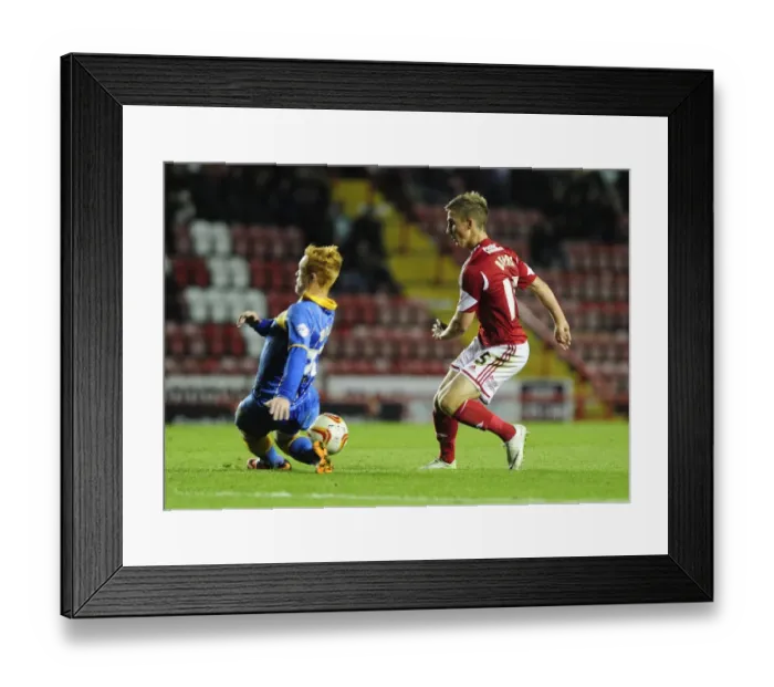 Framed Print : Ryan Woods Blocks Joe Bryan's Shot - A Pivotal Moment in Bristol City vs Shrewsbury Town Football Match, September 17, 2013 Framed Print : Ryan Woods Blocks Joe Bryan's Shot - A Pivotal Moment in Bristol City vs Shrewsbury Town Football Match, September 17, 2013