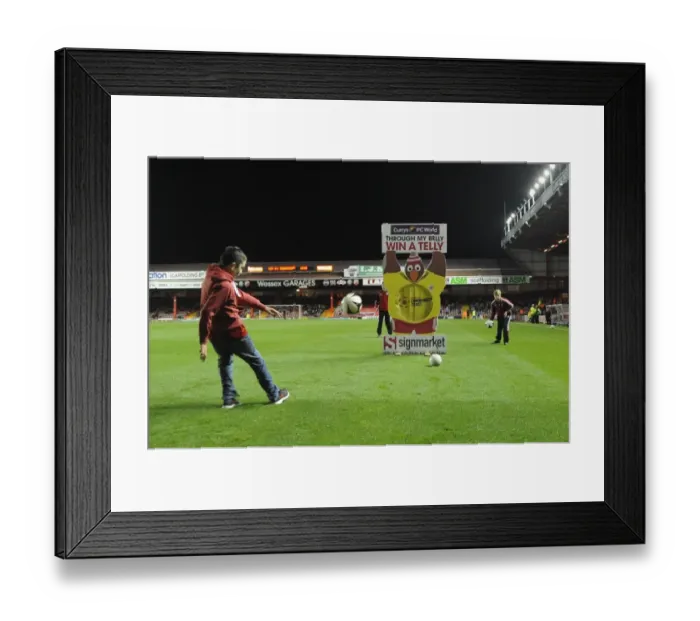 Framed Print : Bristol City FC: Exciting Belly Contest at Ashton Gate - Fans Compete to Win a TV at Bristol City vs Shrewsbury Town, September 13, 2013 Framed Print : Bristol City FC: Exciting Belly Contest at Ashton Gate - Fans Compete to Win a TV at Bristol City vs Shrewsbury Town, September 13, 2013