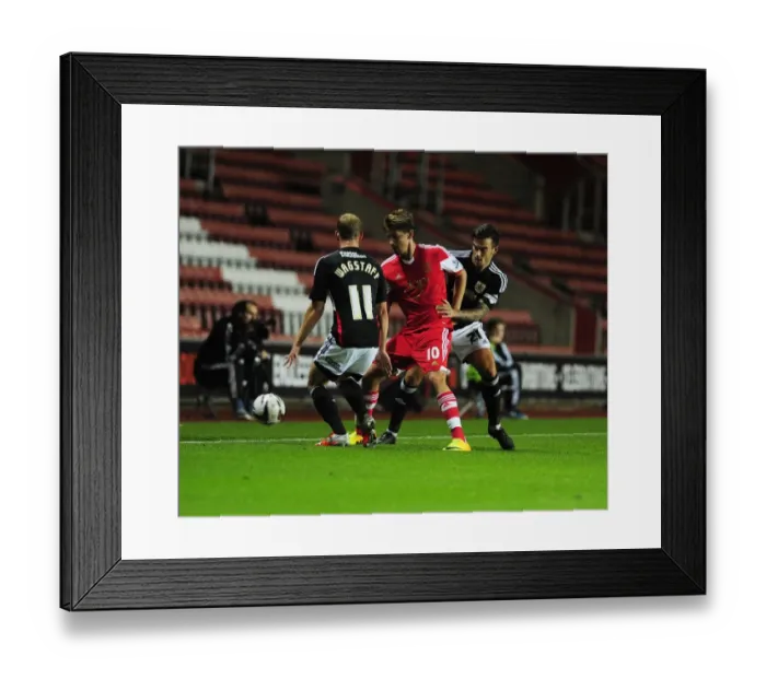 Framed Print : Marlon Pack and Scott Wagstaff Shut Down Gaston Ramirez in Southampton vs. Bristol City Framed Print : Marlon Pack and Scott Wagstaff Shut Down Gaston Ramirez in Southampton vs. Bristol City