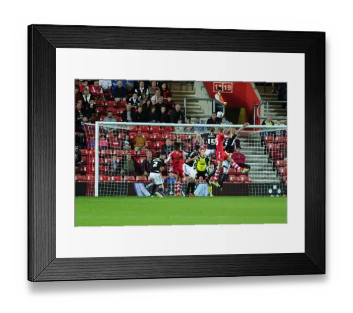 Framed Print : James Ward-Prowse's Close Call: Southampton vs. Bristol City Rivalry in the Cup