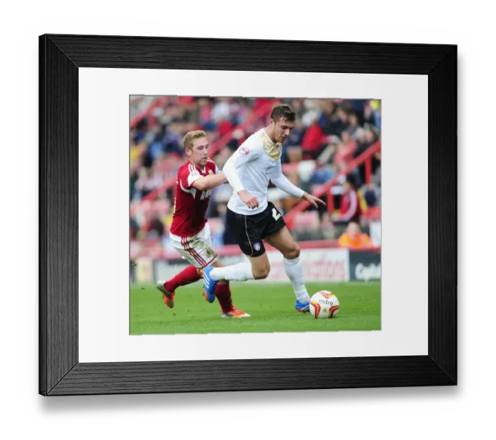 Framed Print : Fierce Rivalry: Wagstaff vs Gilbey in Battle for Possession, Bristol City vs Colchester United Framed Print : Fierce Rivalry: Wagstaff vs Gilbey in Battle for Possession, Bristol City vs Colchester United