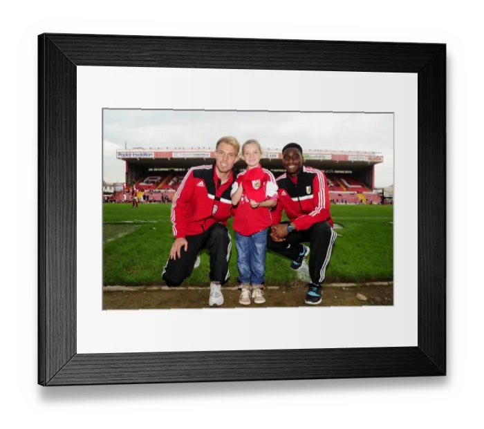 Framed Print : Bristol City vs Colchester United: A Football Rivalry in Sky Bet League One at Ashton Gate - September 2013