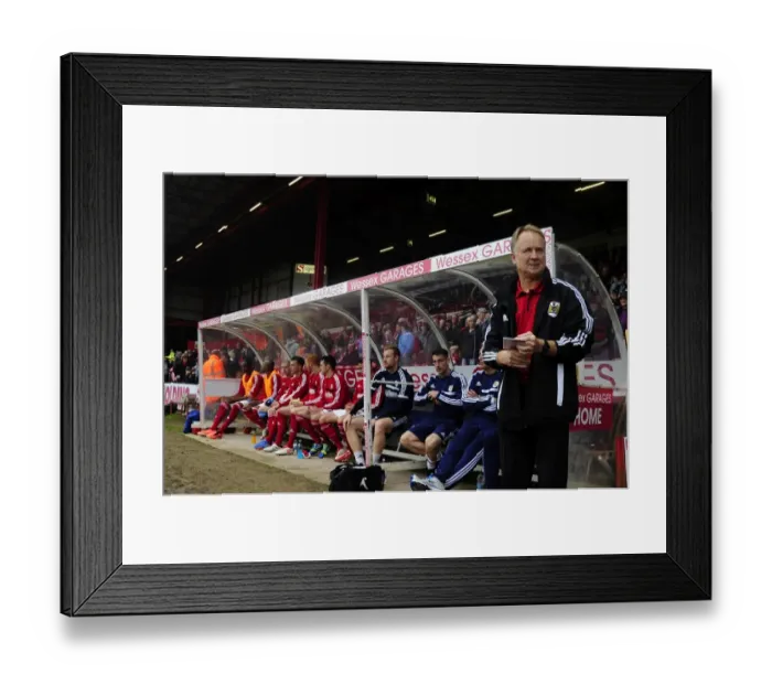 Framed Print : Sean O'Driscoll Leads Bristol City Against Colchester United in Sky Bet League One, 2013: A Football Showdown at Ashton Gate