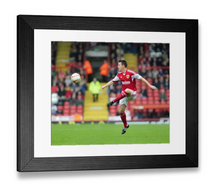 Framed Print : Nicky Shorey in Action: Bristol City vs Colchester United, Sky Bet League One, 2013