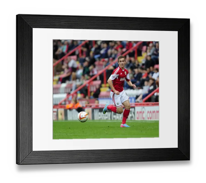 Framed Print : Bristol City's Joe Bryan in Action Against Colchester United, Sky Bet League One, 2013 - Ashton Gate