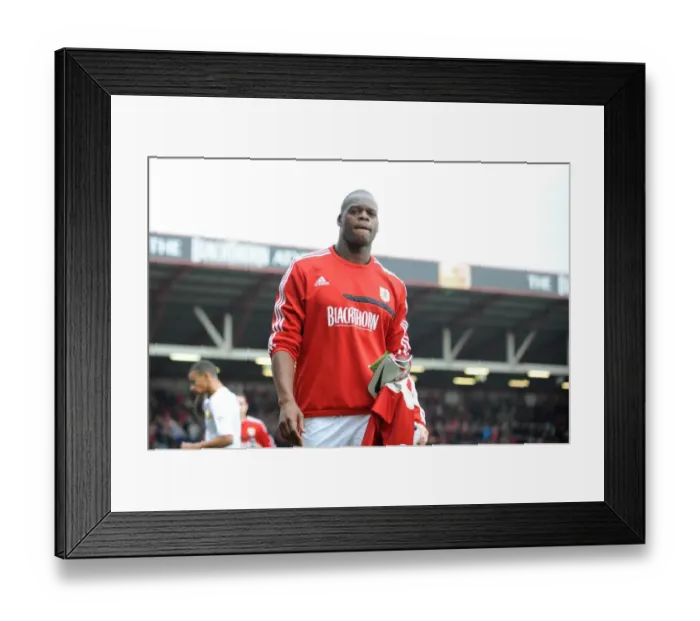 Framed Print : Marlon Harewood in Action: Bristol City vs Colchester United, Sky Bet League One, September 2013
