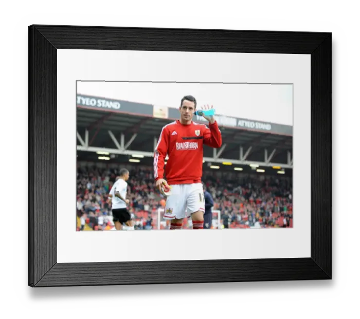 Framed Print : Bristol City's Greg Cunningham in Action against Colchester United, Sky Bet League One, 2013 (Ashton Gate)