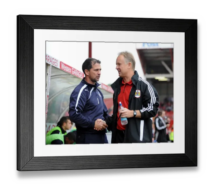 Framed Print : Sean O'Driscoll Leads Bristol City in Sky Bet League One Clash Against Colchester United at Ashton Gate, 2013