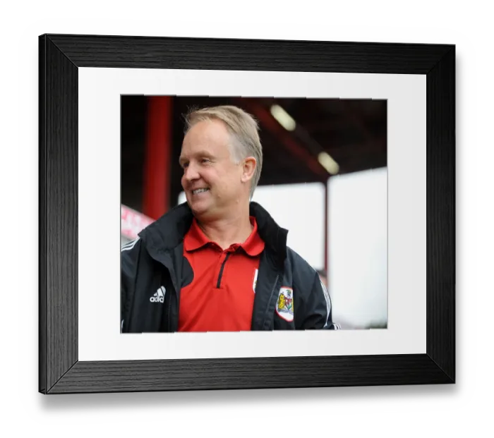 Framed Print : Sean O'Driscoll Leads Bristol City in Sky Bet League One Clash Against Colchester United at Ashton Gate, 2013