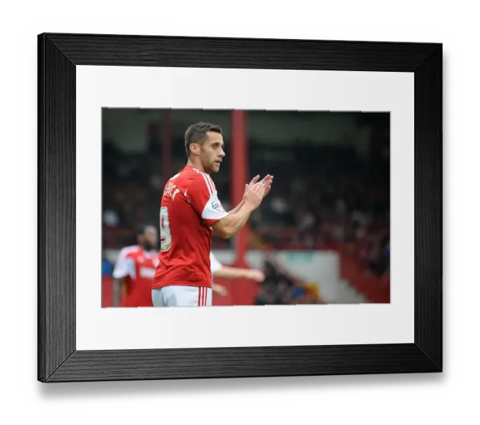 Framed Print : Bristol City's Sam Baldock Scores Against Colchester United in Sky Bet League One (September 2013)