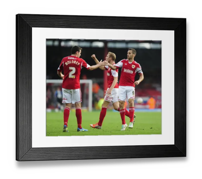 Framed Print : Bristol City's Sam Baldock Scores the Winning Goal vs. Colchester United (September 28, 2013) Framed Print : Bristol City's Sam Baldock Scores the Winning Goal vs. Colchester United (September 28, 2013)