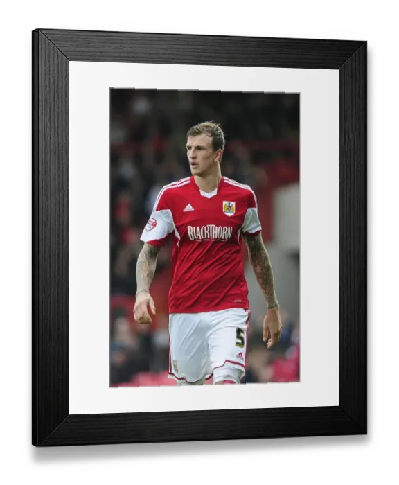 Framed Print : Aden Flint in Action: Bristol City vs Colchester United, Sky Bet League One (September 2013) Framed Print : Aden Flint in Action: Bristol City vs Colchester United, Sky Bet League One (September 2013)