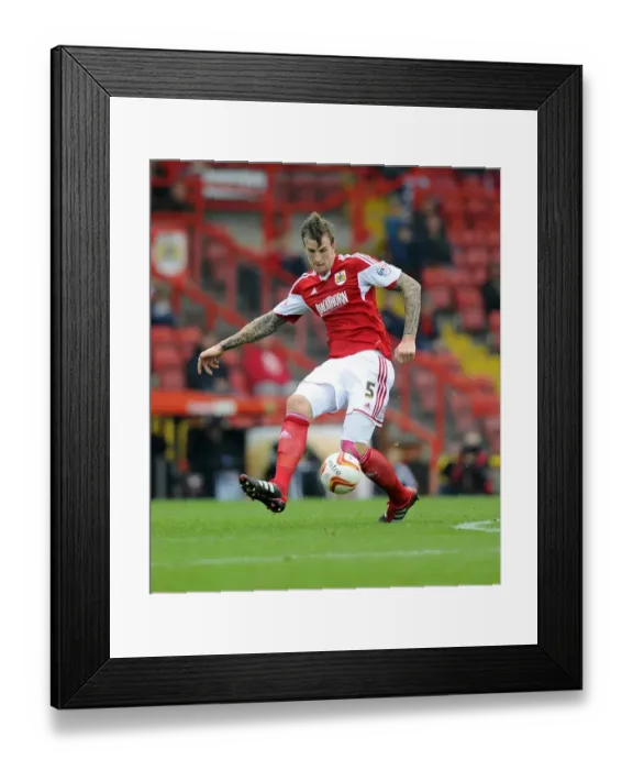 Framed Print : Aden Flint in Action: Bristol City vs Colchester United, Sky Bet League One (September 2013) Framed Print : Aden Flint in Action: Bristol City vs Colchester United, Sky Bet League One (September 2013)