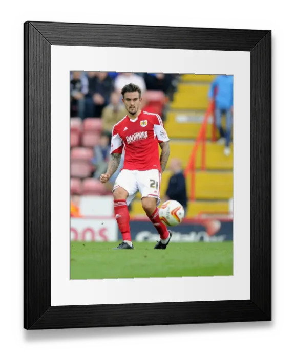 Framed Print : Marlon Pack in Action: Bristol City vs Colchester United, Sky Bet League One (September 2013)