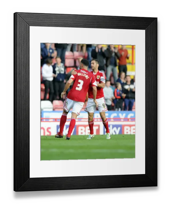 Framed Print : Baldock and Williams: Celebrating Victory for Bristol City in Sky Bet League One (2013) Framed Print : Baldock and Williams: Celebrating Victory for Bristol City in Sky Bet League One (2013)