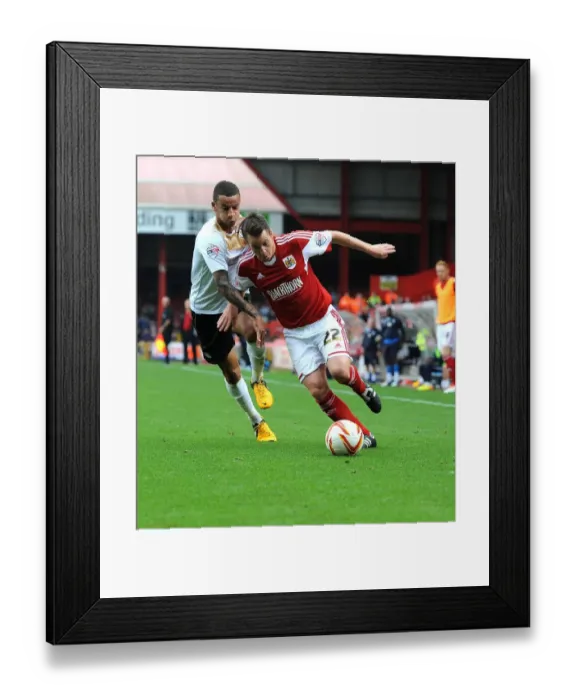 Framed Print : A Fight for Possession: Shorey vs Eastmond Framed Print : A Fight for Possession: Shorey vs Eastmond