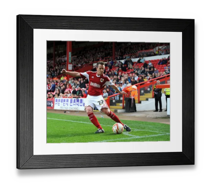Framed Print : Nicky Shorey Readies for Corner Kick: Bristol City vs Colchester United, Sky Bet League One, 2013 Framed Print : Nicky Shorey Readies for Corner Kick: Bristol City vs Colchester United, Sky Bet League One, 2013