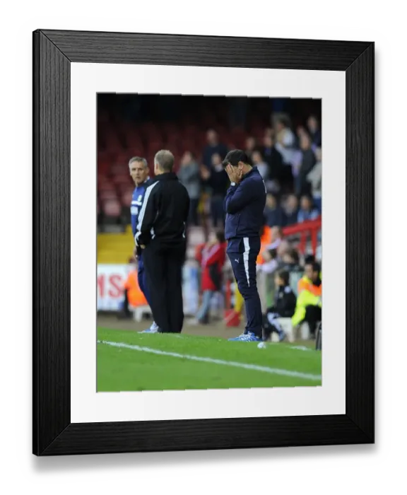Framed Print : Joe Dunne in Deep Thought: Bristol City vs Colchester United, 2013