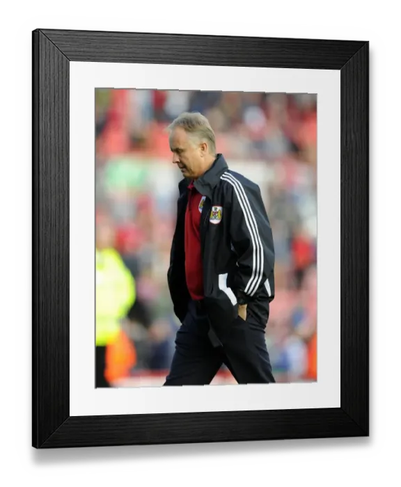 Framed Print : Sean O'Driscoll's Frustration on Final Whistle: Bristol City vs Colchester United, 2013 Framed Print : Sean O'Driscoll's Frustration on Final Whistle: Bristol City vs Colchester United, 2013