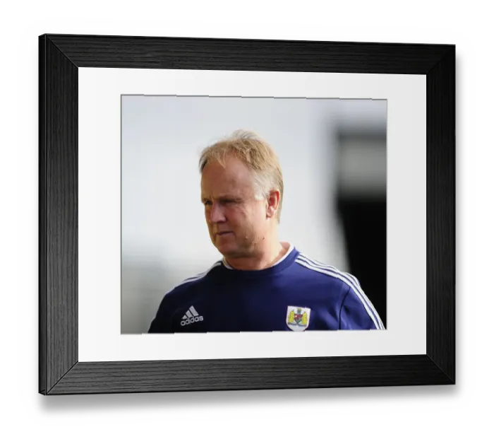 Framed Print : Sean O'Driscoll Leads Bristol City at Vale Park, Sky Bet League 1 Match (October 2013) Framed Print : Sean O'Driscoll Leads Bristol City at Vale Park, Sky Bet League 1 Match (October 2013)