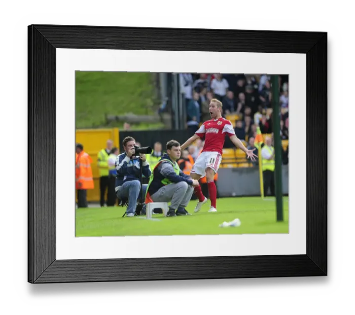 Framed Print : Scott Wagstaff's Goal Celebration: Port Vale vs. Bristol City, Sky Bet League 1 (October 2013) Framed Print : Scott Wagstaff's Goal Celebration: Port Vale vs. Bristol City, Sky Bet League 1 (October 2013)