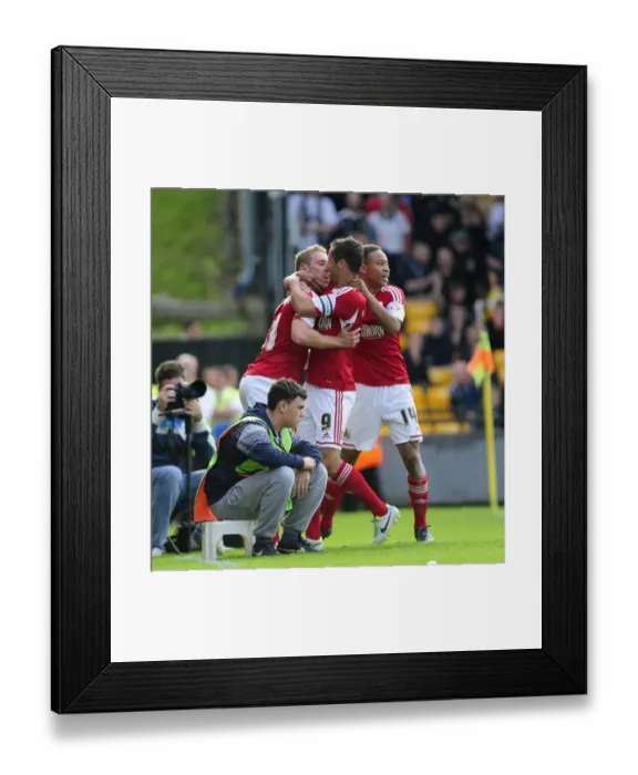 Framed Print : Bristol City Celebrates Win Against Port Vale: Scott Wagstaff's Goal Secures Victory Framed Print : Bristol City Celebrates Win Against Port Vale: Scott Wagstaff's Goal Secures Victory