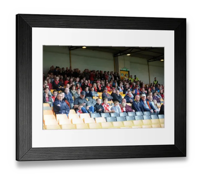 Framed Print : Bristol City Fans at Port Vale's Vale Park during Sky Bet League 1 Match, October 2013 Framed Print : Bristol City Fans at Port Vale's Vale Park during Sky Bet League 1 Match, October 2013