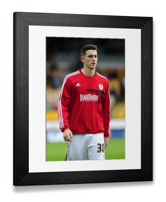 Framed Print : Bristol City's Lewis Dunk in Action during Port Vale vs. Bristol City (Sky Bet League 1, October 2013)