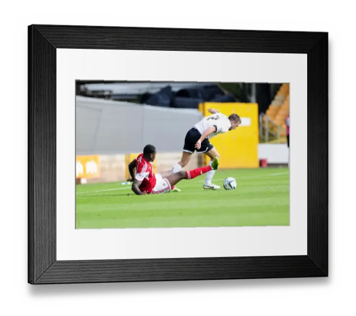 Framed Print : Bristol City vs Port Vale: Intense Moment between Jay Emmanuel-Thomas and Doug Loft