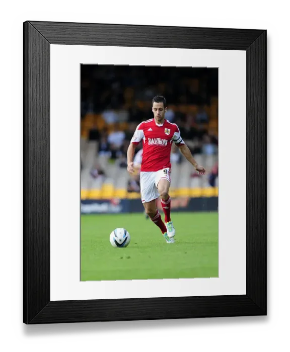 Framed Print : Sam Baldock of Bristol City Faces Off Against Port Vale in Sky Bet League 1 Action, October 2013