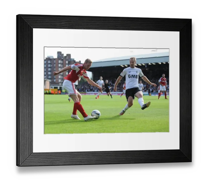 Framed Print : Scott Wagstaff Crosses for Bristol City at Vale Park, 2013 Framed Print : Scott Wagstaff Crosses for Bristol City at Vale Park, 2013