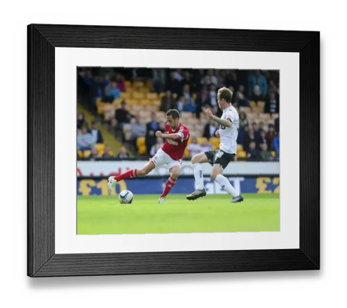Framed Print : Bristol City's Sam Baldock Slices Through Port Vale Defense in Sky Bet League 1 Clash Framed Print : Bristol City's Sam Baldock Slices Through Port Vale Defense in Sky Bet League 1 Clash