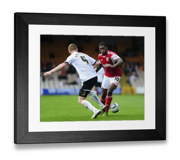 Framed Print : Jay Emmanuel-Thomas vs Chris Robertson: Intense Moment at Vale Park during Port Vale vs Bristol City (Sky Bet League 1) Framed Print : Jay Emmanuel-Thomas vs Chris Robertson: Intense Moment at Vale Park during Port Vale vs Bristol City (Sky Bet League 1)