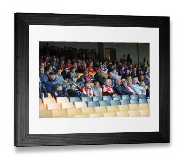 Framed Print : Bristol City Fans Celebrate at Vale Park during Sky Bet League 1 Match against Port Vale, October 2013 Framed Print : Bristol City Fans Celebrate at Vale Park during Sky Bet League 1 Match against Port Vale, October 2013