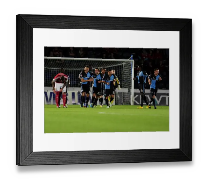 Framed Print : Bristol City vs Wycombe Wanderers: Johnstone's Paint Trophy Clash at Adams Park (October 8, 2013) Framed Print : Bristol City vs Wycombe Wanderers: Johnstone's Paint Trophy Clash at Adams Park (October 8, 2013)