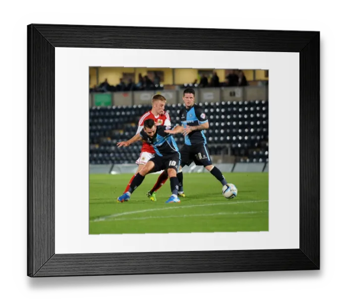 Framed Print : Bristol City vs Wycombe Wanderers: The Rivalry in the Johnstone's Paint Trophy at Adams Park (October 8, 2013) Framed Print : Bristol City vs Wycombe Wanderers: The Rivalry in the Johnstone's Paint Trophy at Adams Park (October 8, 2013)