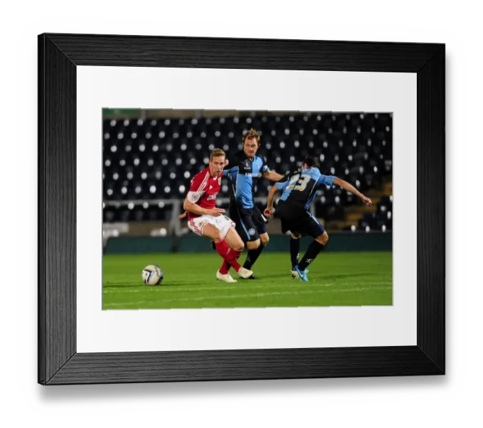 Framed Print : Intense Football Rivalry: Bristol City vs Wycombe Wanderers at Adams Park - October 8, 2013 Framed Print : Intense Football Rivalry: Bristol City vs Wycombe Wanderers at Adams Park - October 8, 2013